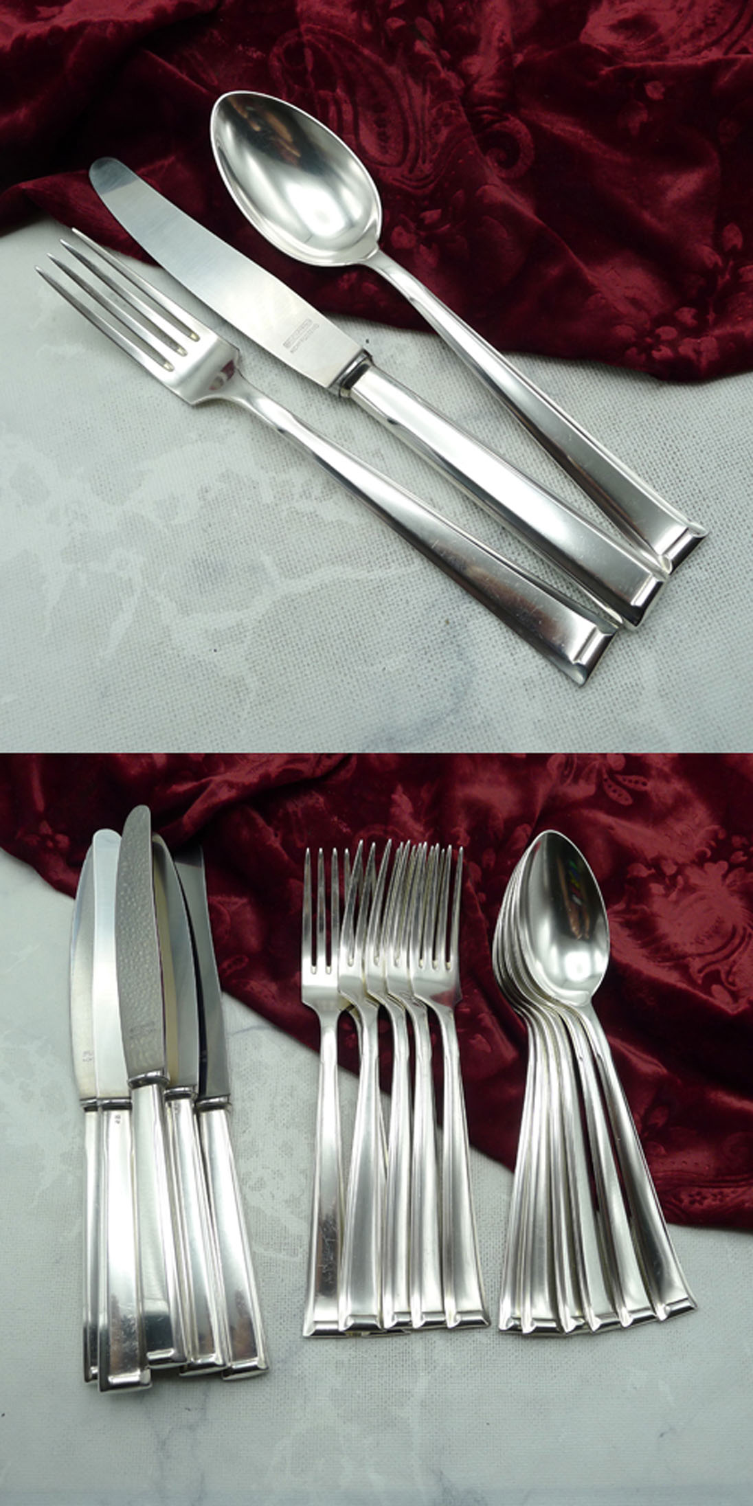 Bruckmann 665 Schwaben 6 Speiselöffel Suppenlöffel versilbert 90 L ca 21,5 cm 