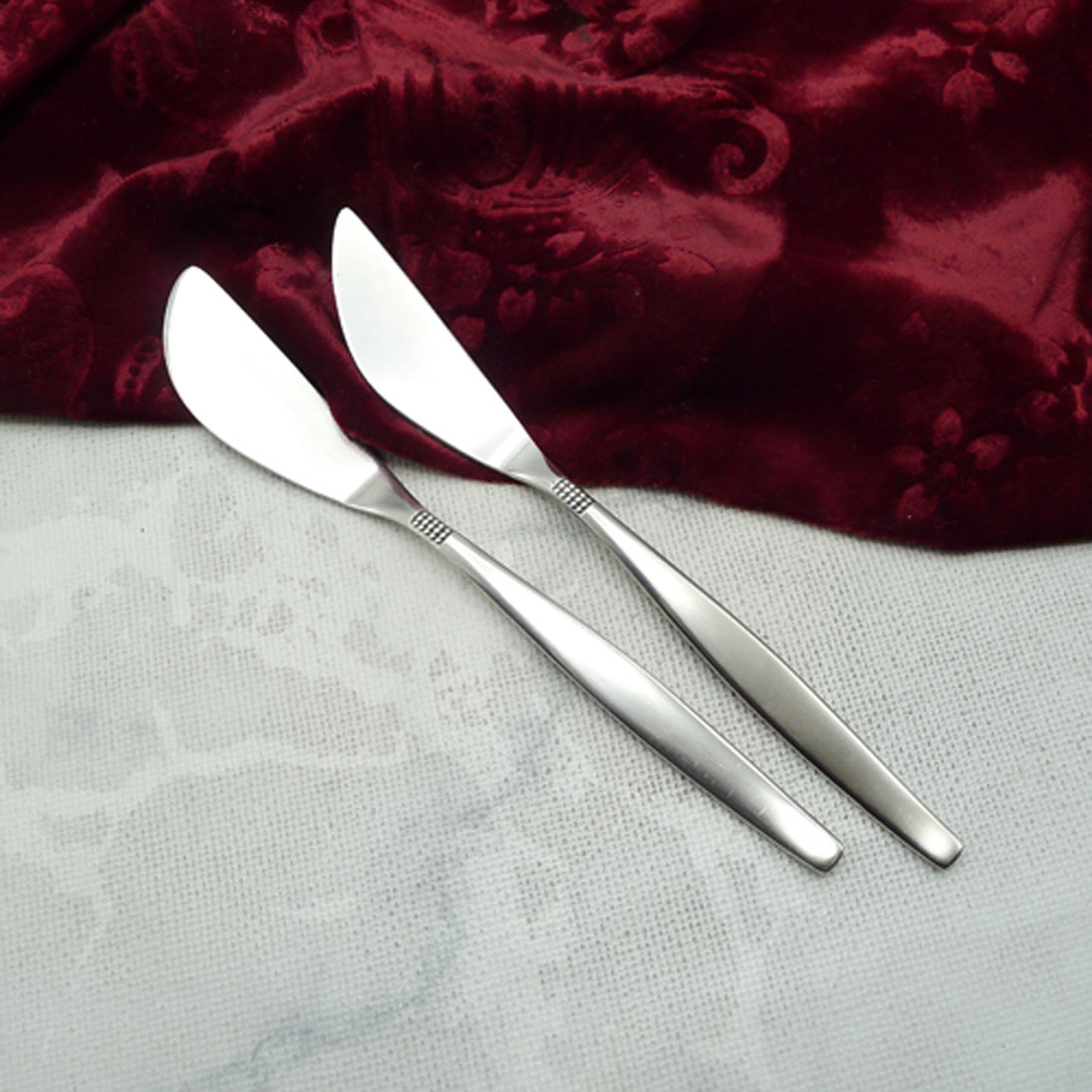 BSF 111 Dänisch Perl Butter- und Käsemesser 90 versilbert