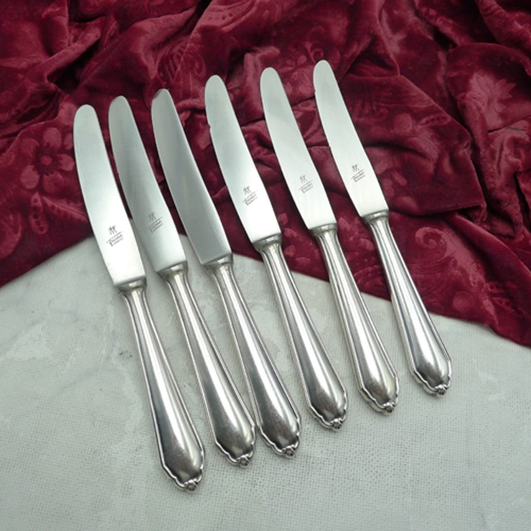 BSF 96 6 Dessertmesser 21cm 90 versilbert