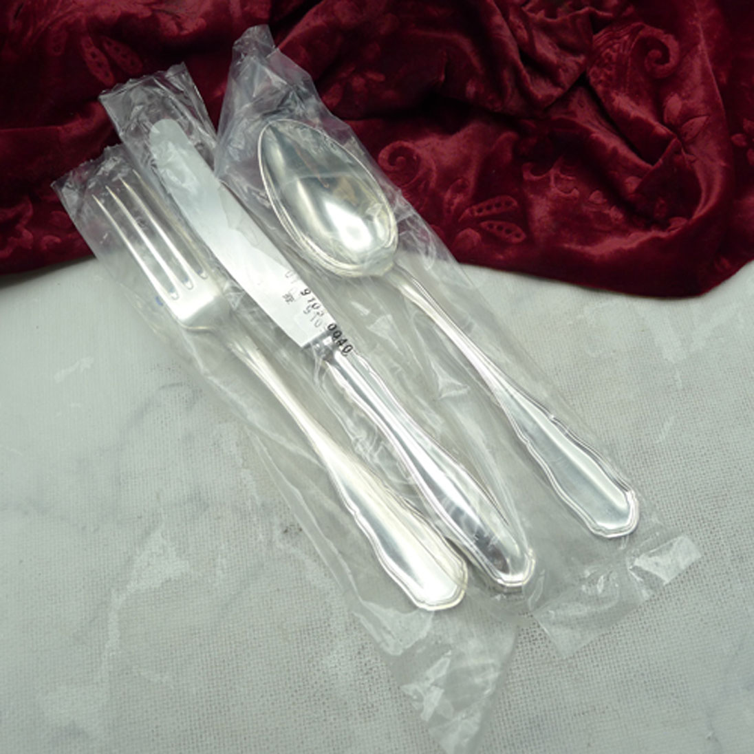 WMF sächs. Hofmuster Tafelbesteck 1 Person 90 versilbert NEU