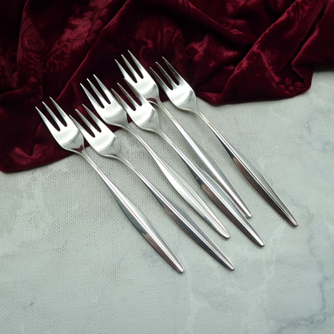 WMF Florenz 6 Kuchengabeln 90 versilbert