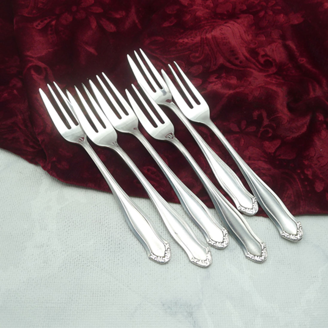 WMF 1700 6 Kuchengabeln 90 versilbert