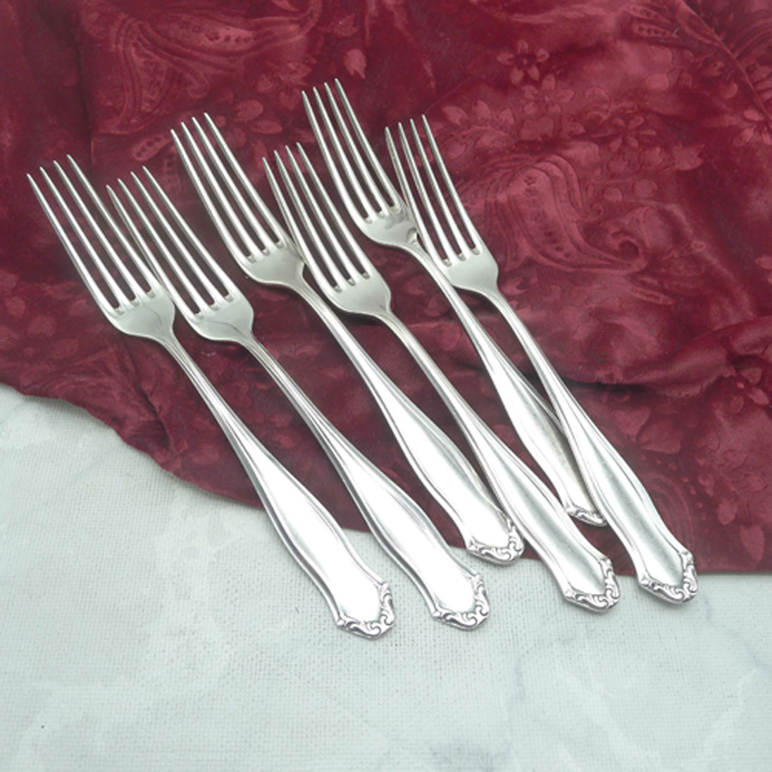 WMF 1700 6 Tafelgabeln 20,5cm 90 versilbert