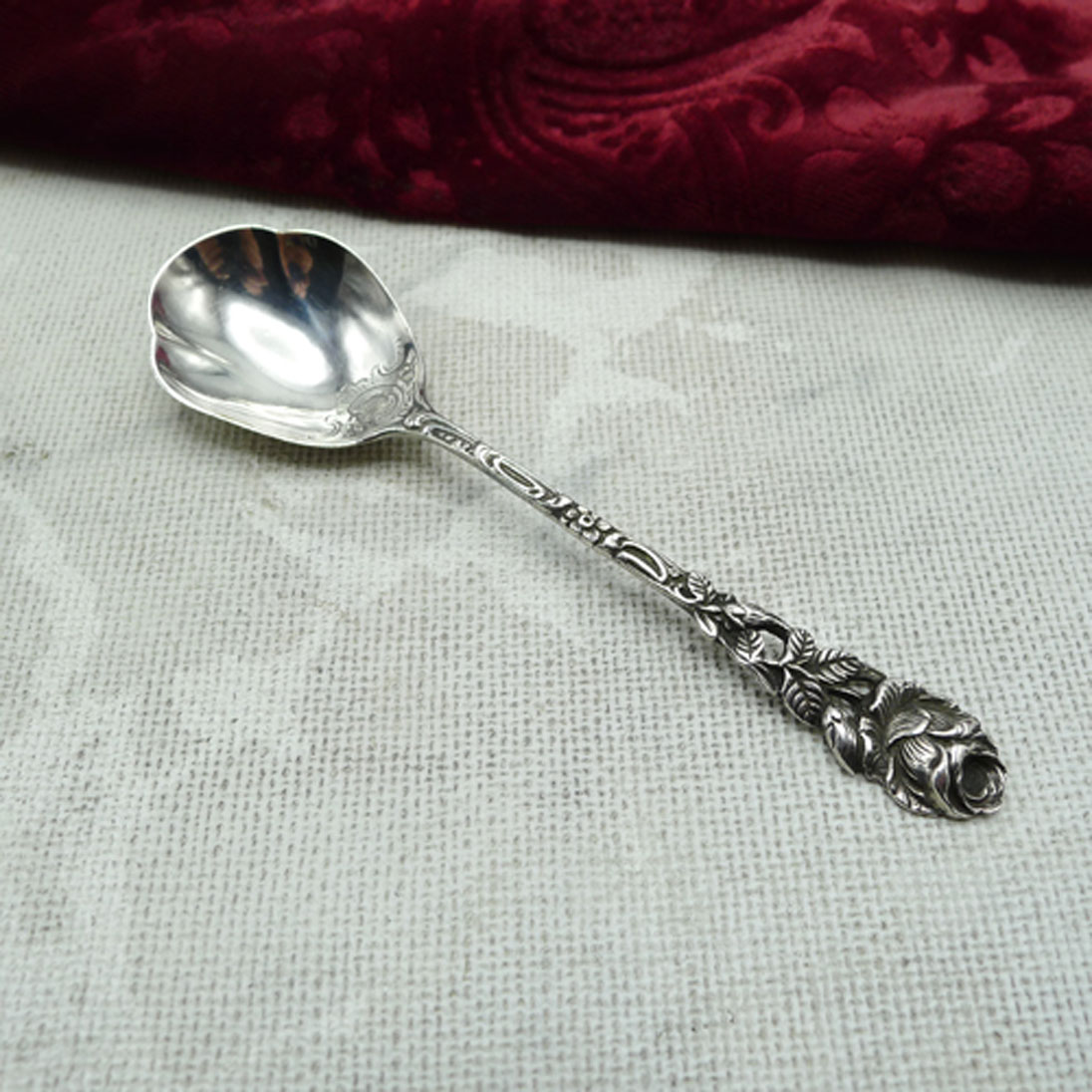 Hildesheimer Rose Zuckerlöffel 800 Silber