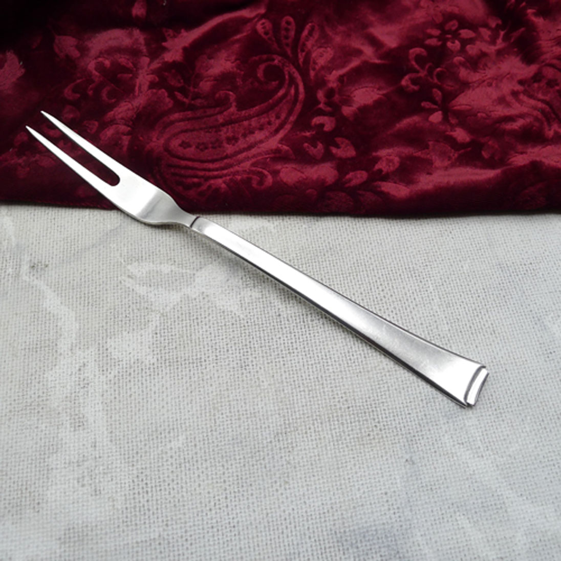 WMF 2500 Art Deco Fleischgabel 90 versilbert