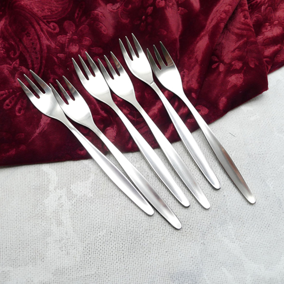 WMF Stockholm 6 Kuchengabeln 90 versilbert