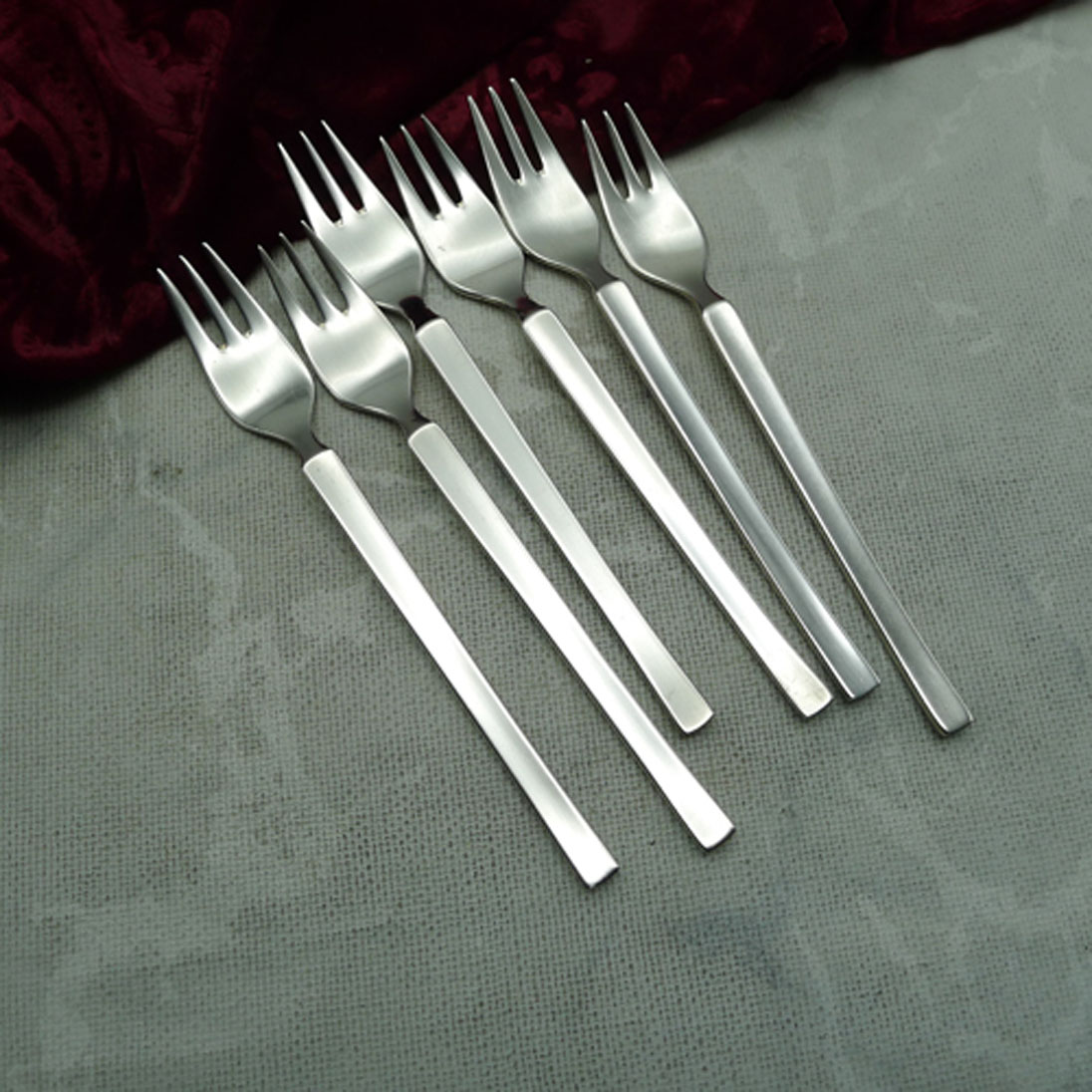 WMF New York 6 Kuchengabeln 90 versilbert