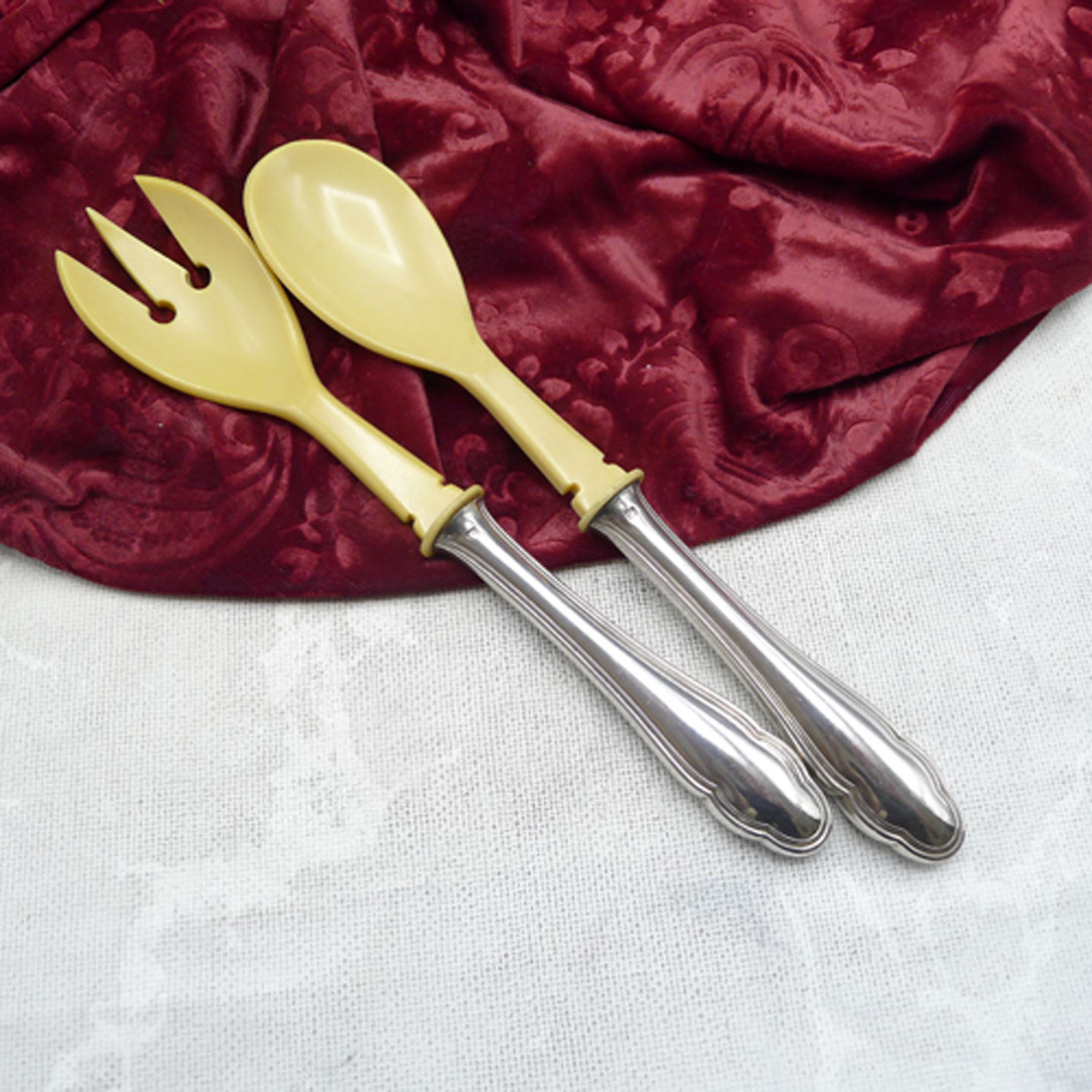 Wellner 357 Beatrice Salatbesteck 90 versilbert