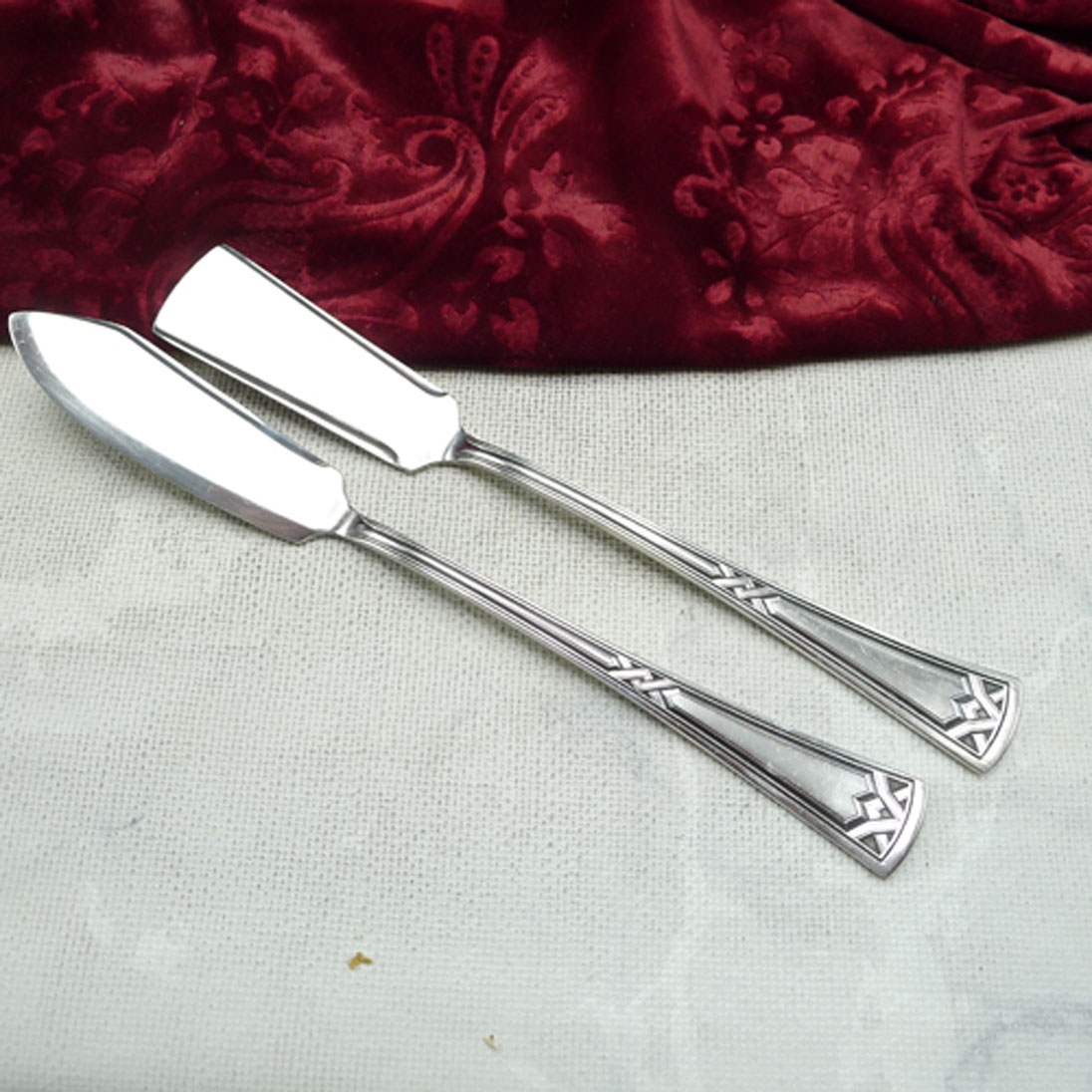 Erbe Ideal Jugendstil Butter- und Käsemesser 90 versilbert