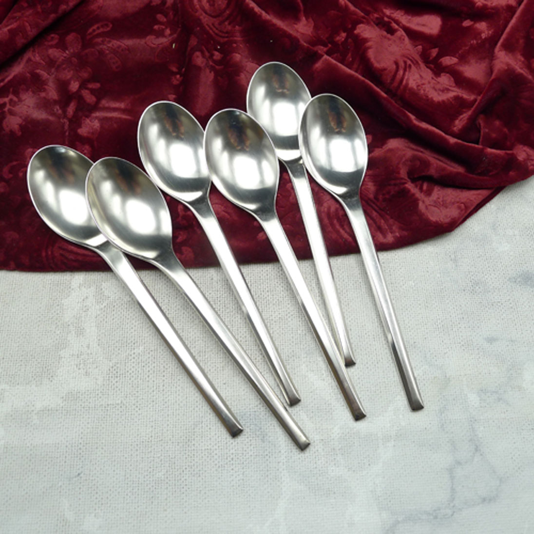 WMF Helsinki 6 Dessertlöffel 18,7cm 90 versilbert