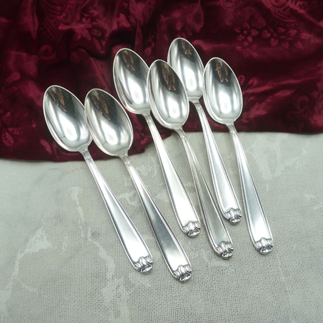 Wilkens 1514 6 Dessertlöffel 17,6cm 90 versilbert