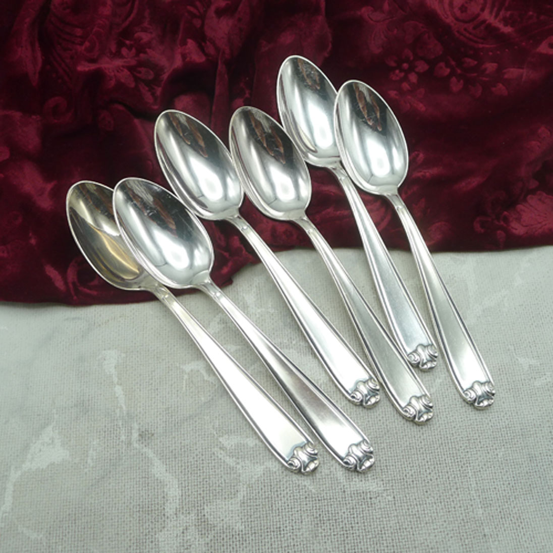 Wilkens 1514 6 Dessertlöffel 17,6cm 90 versilbert