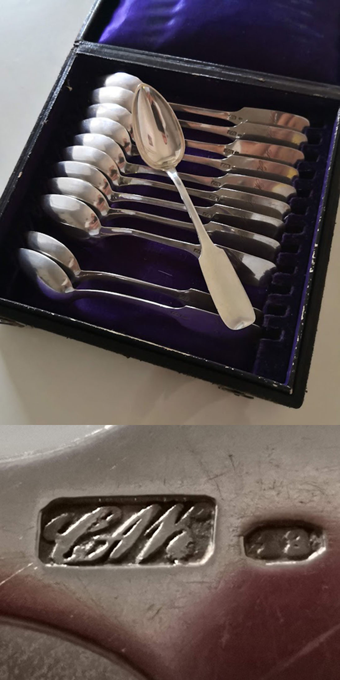 12 Kaffeelöffel 14,2cm 13 Loth CAK