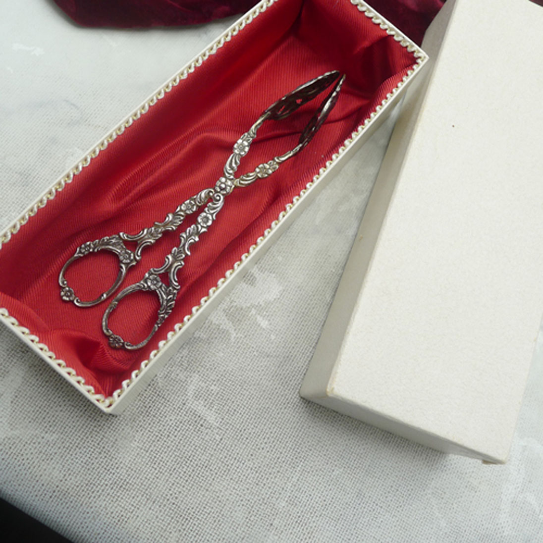 Hildesheimer Rose Gebäckzange 800 Silber