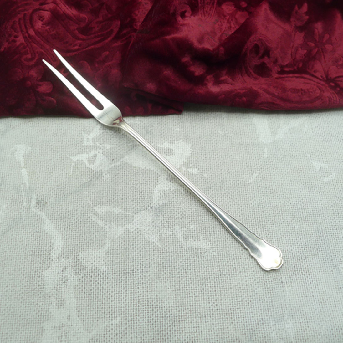 Wilkens Chippendale Fleischgabel 90 versilbert