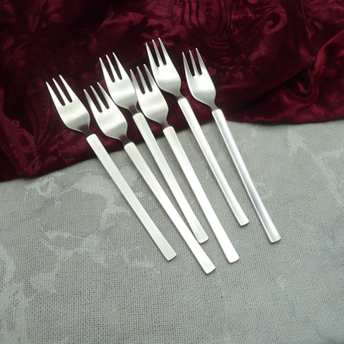 WMF New York 6 Kuchengabeln 90 versilbert
