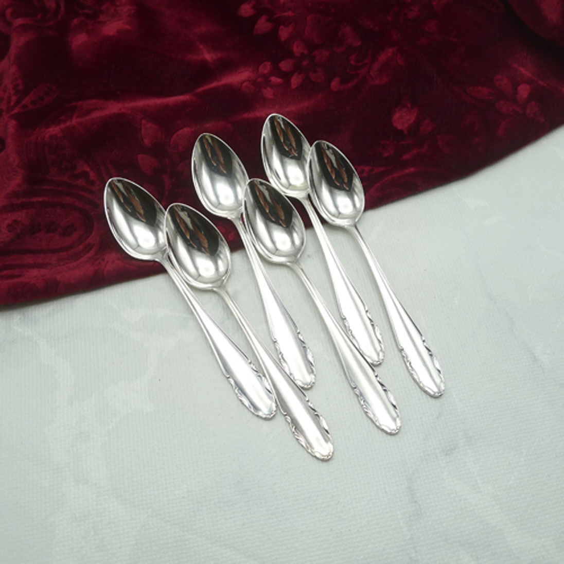 WMF 2200 6 Mokkalöffel 10,7cm 90 versilbert