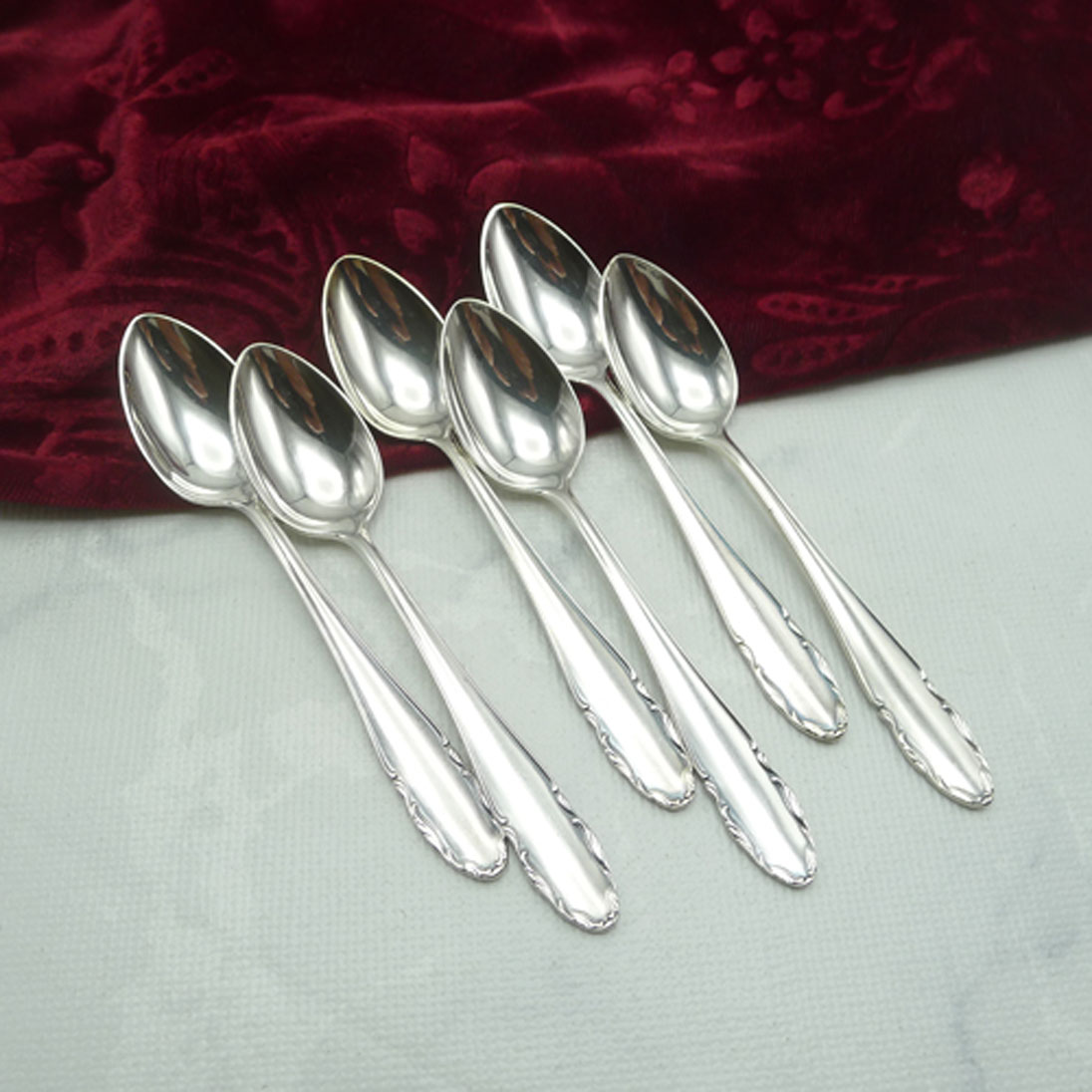 WMF 2200 6 Mokkalöffel 10,7cm 90 versilbert
