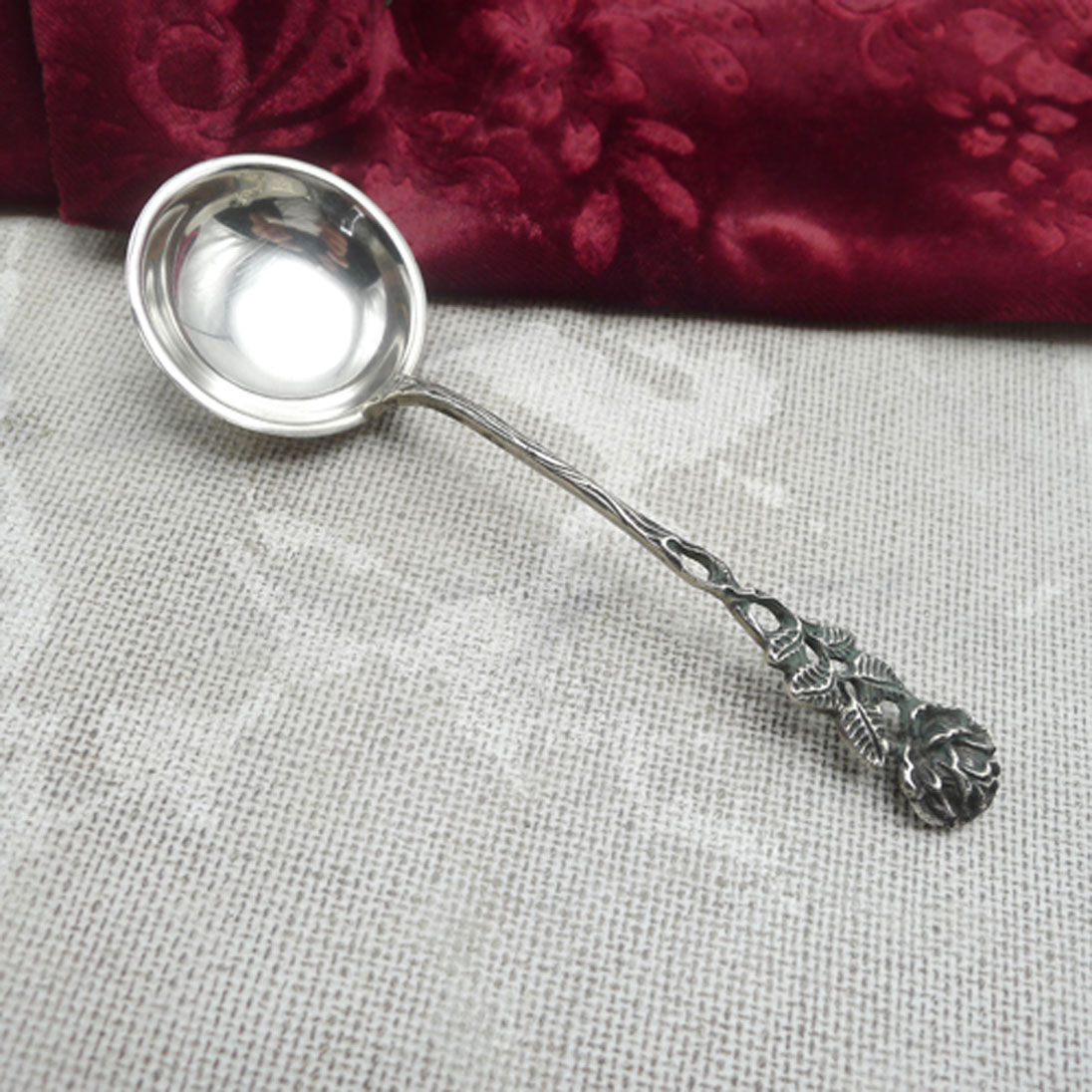 Hildesheimer Rose Rahmkelle 800 Silber