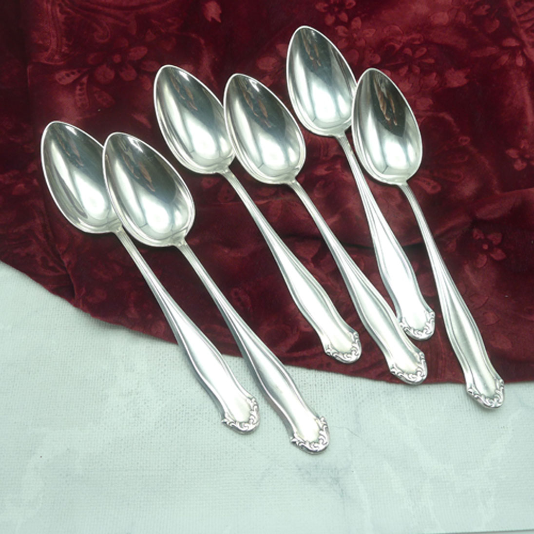 WMF 1700 6 Dessertlöffel 18,4cm 90 versilbert