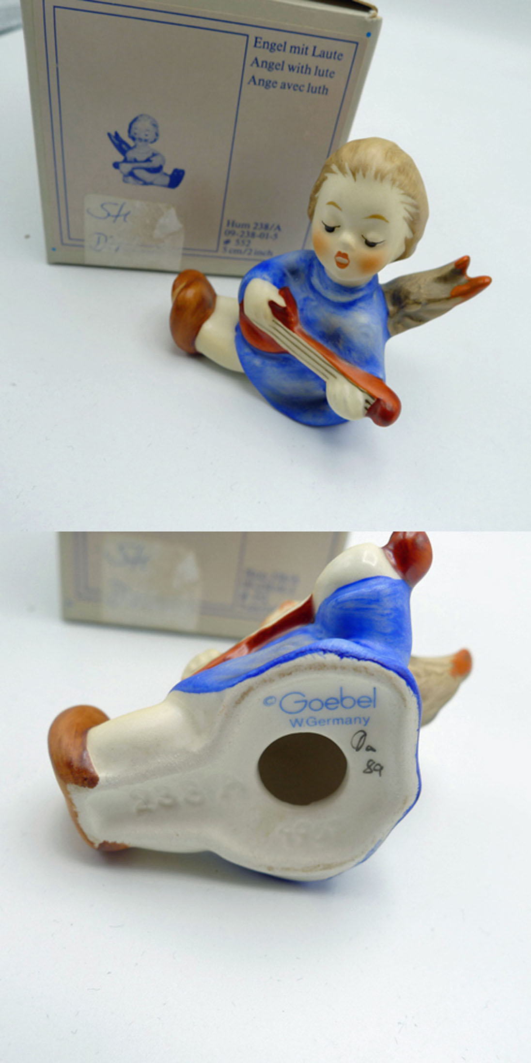 Hummel Figur Hum 238/A Engel mit Laute - Angel with Lute- OVP