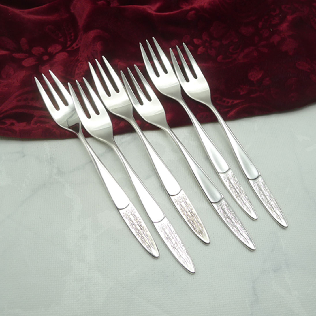 WMF Rio 6 Kuchengabeln 90 versilbert