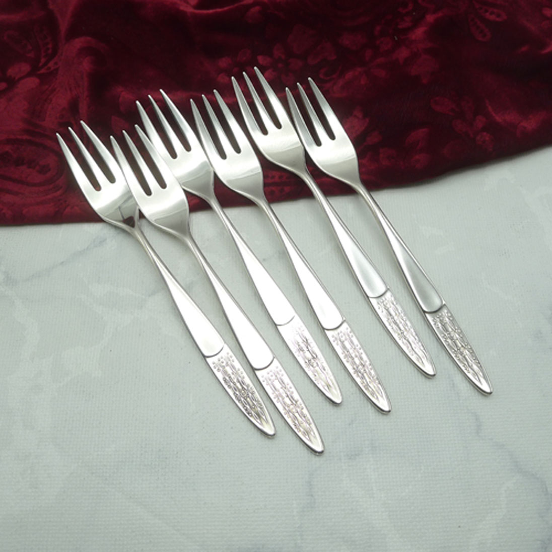 WMF Rio 6 Kuchengabeln 90 versilbert