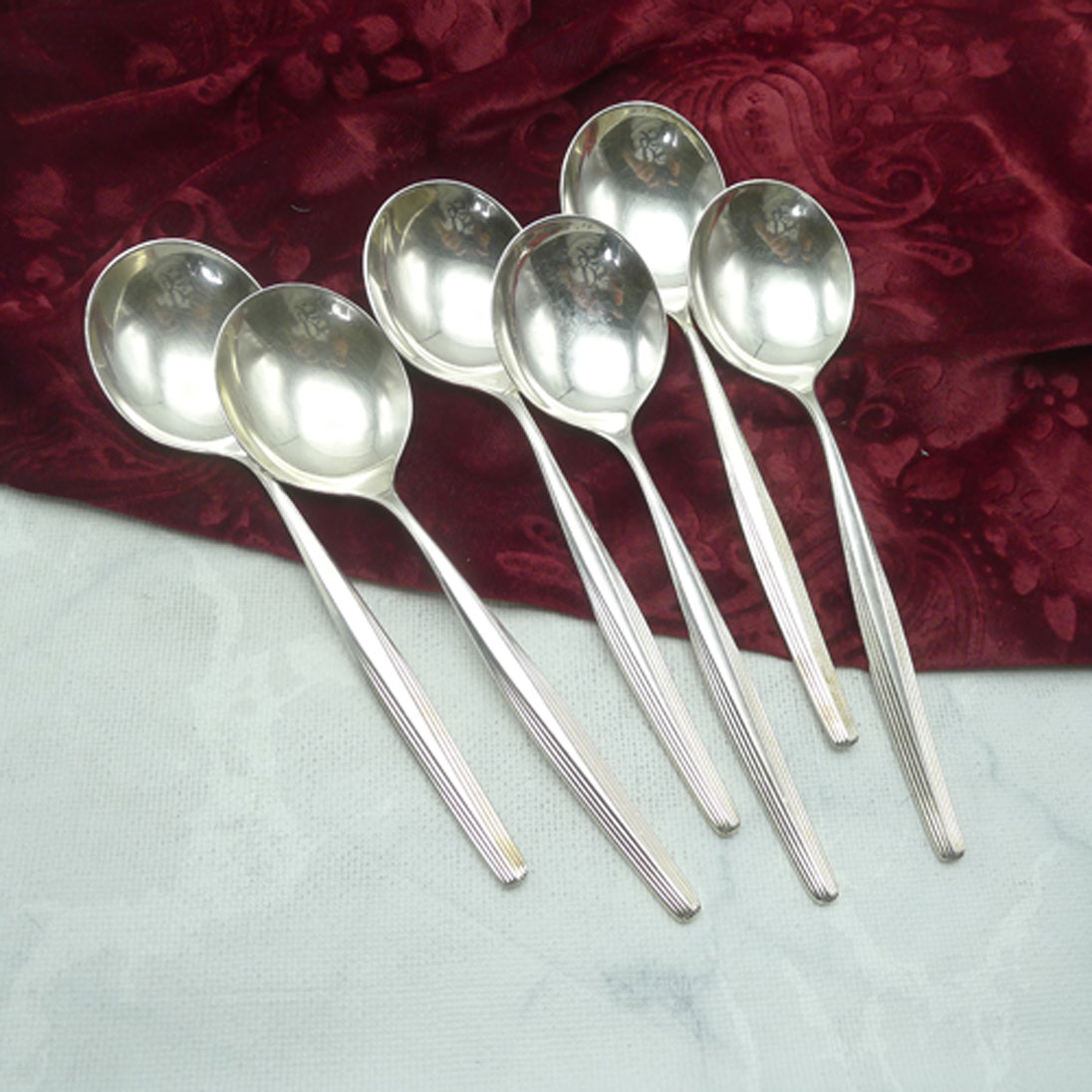 WMF Hannover 6 Tassenlöffel 17,1cm 90 versilbert