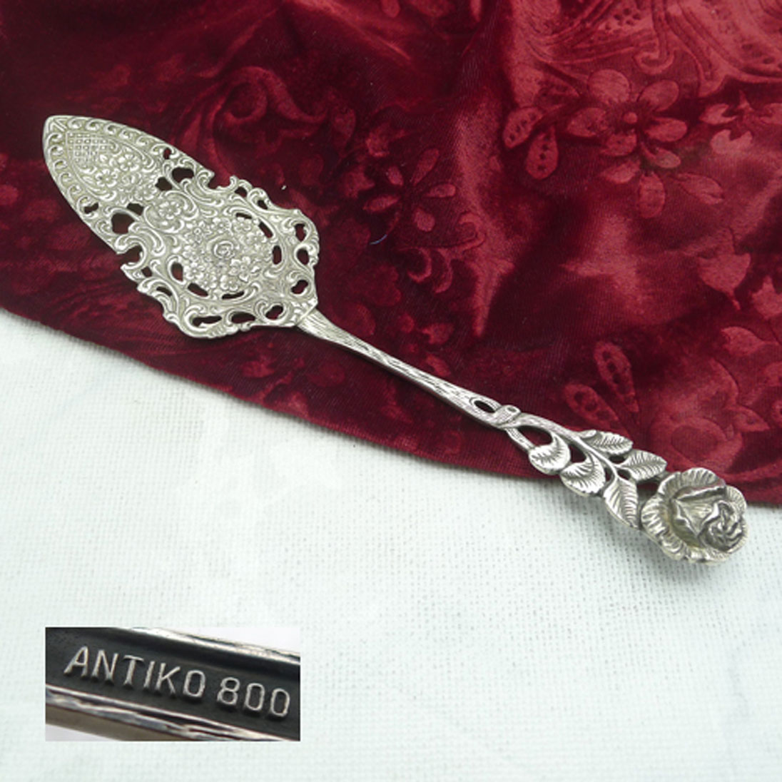 Hildesheimer Rose Tortenheber Antiko 800 Silber