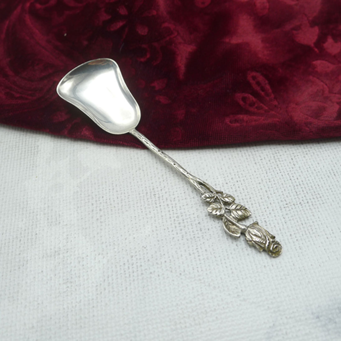 Hildesheimer Rose Zuckerlöffel 800 Silber