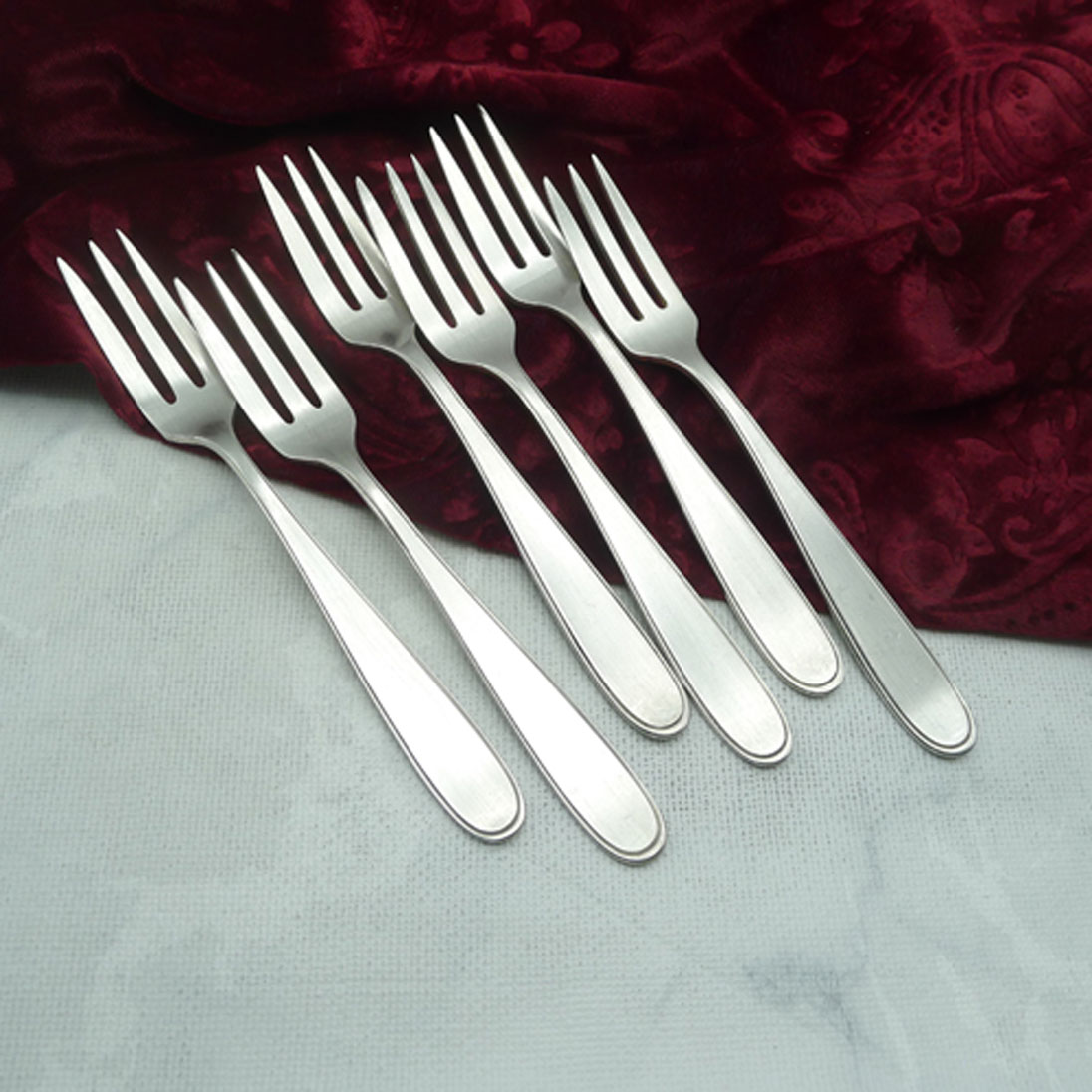 WMF 3100 6 Kuchengabeln 90 versilbert