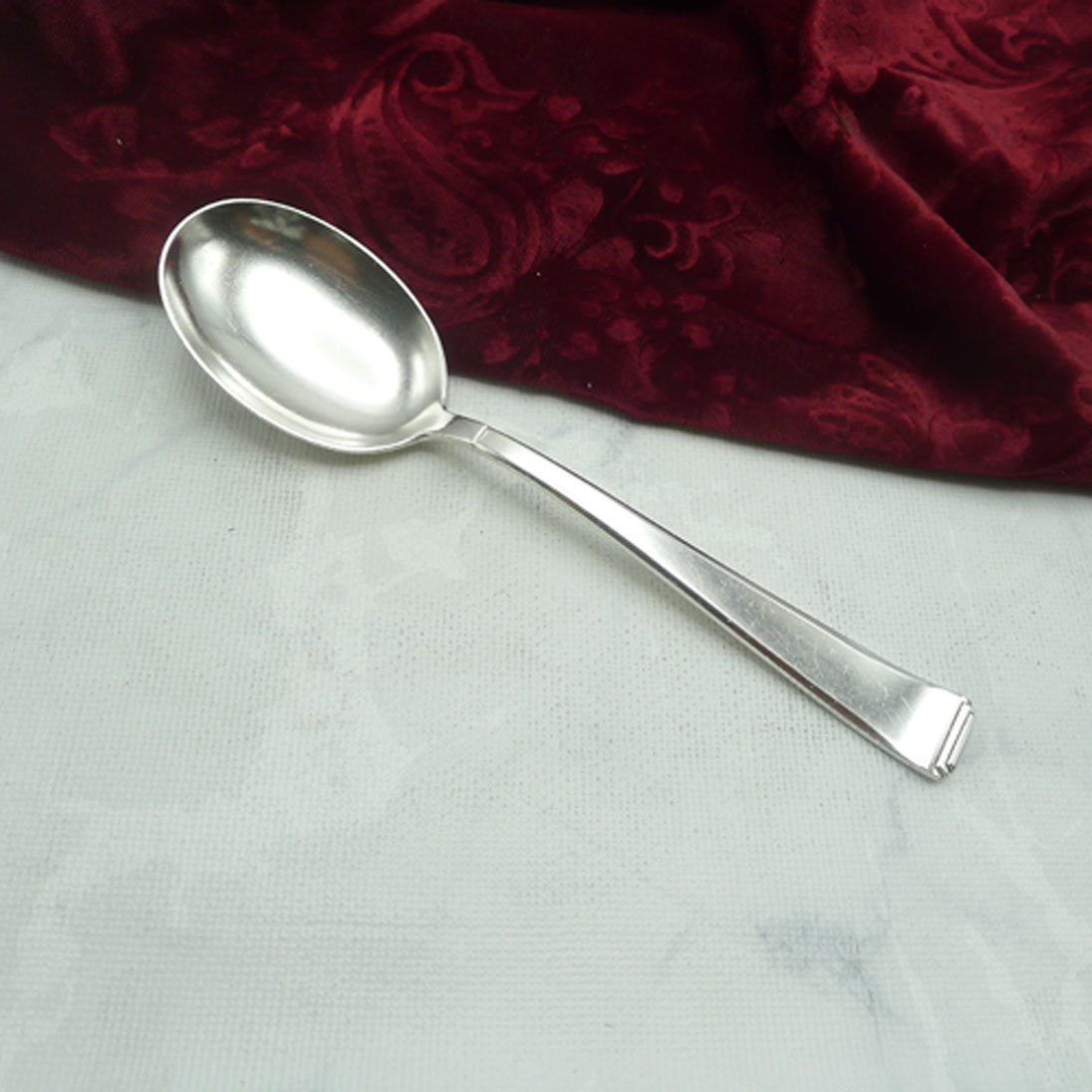 OKA 131 Art Deco Kompottlöffel 90 versilbert