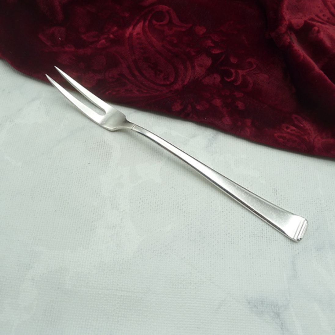 OKA 131 Art Deco Fleischgabel 90 versilbert