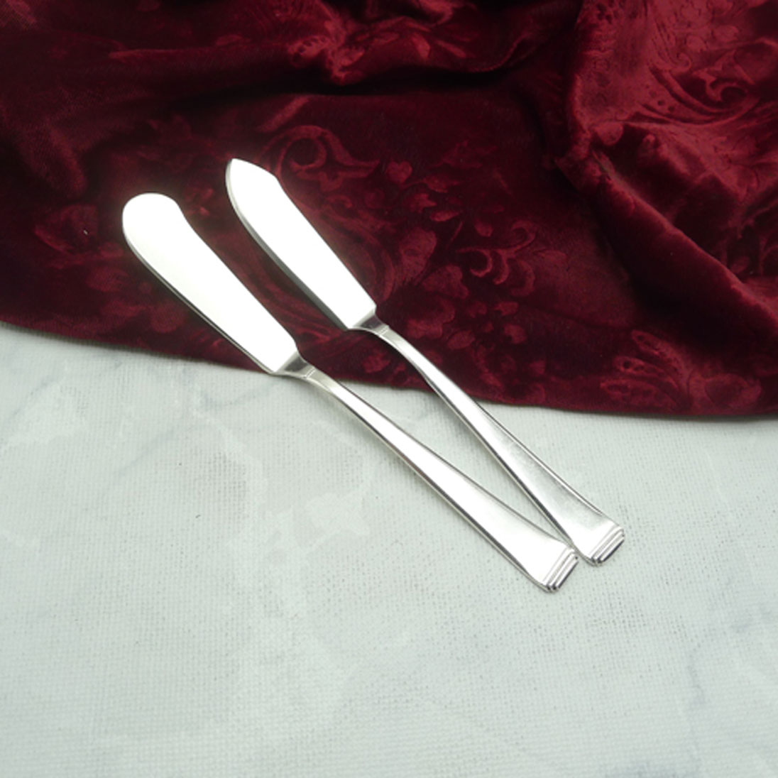OKA 131 Art Deco Butter- und Käsemesser 90 versilbert