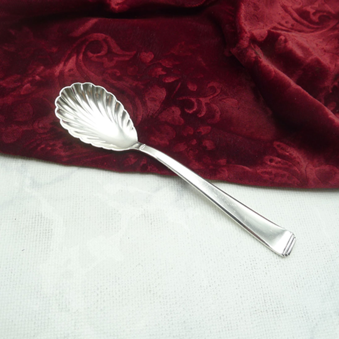 OKA 131 Art Deco Zuckerlöffel 90 versilbert