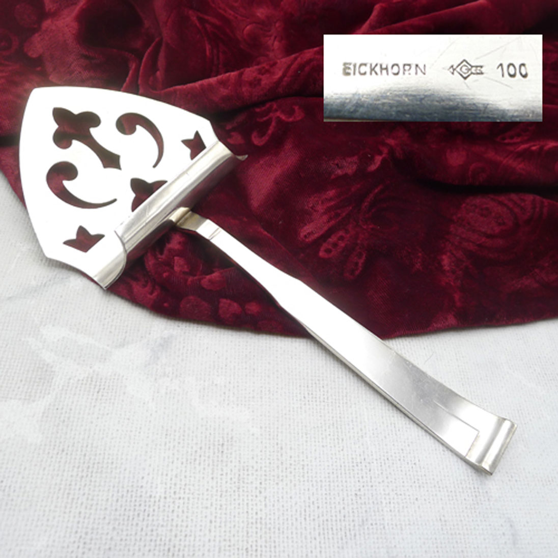 Eickhorn Art Deco Spargelheber 90 versilbert