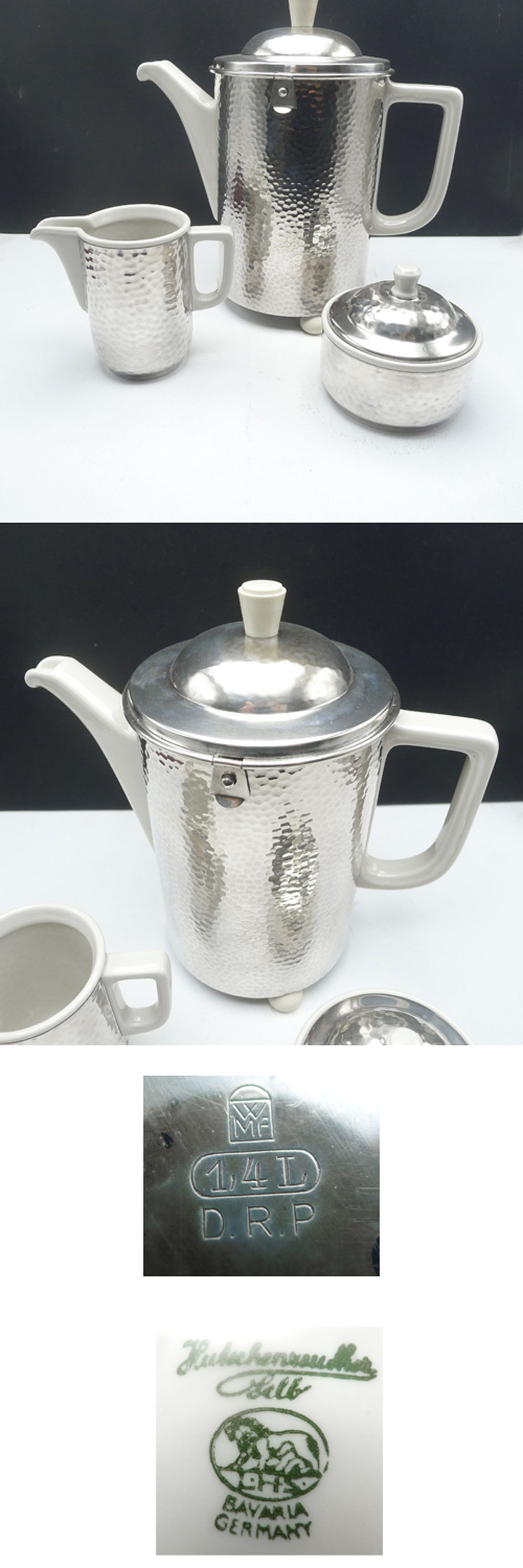 WMF Isolier Kaffeeservice 3 teilig Hutschenreuther