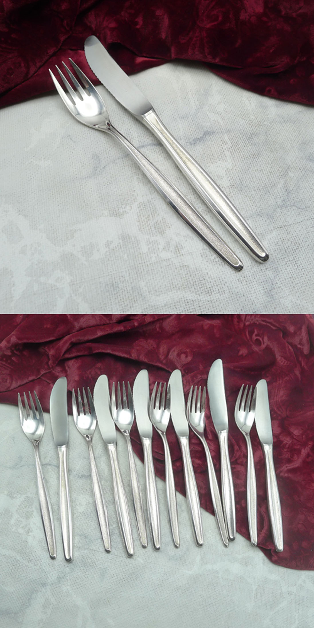 BSF 108 Rhapsody Dessertbesteck 6 Personen 90 versilbert