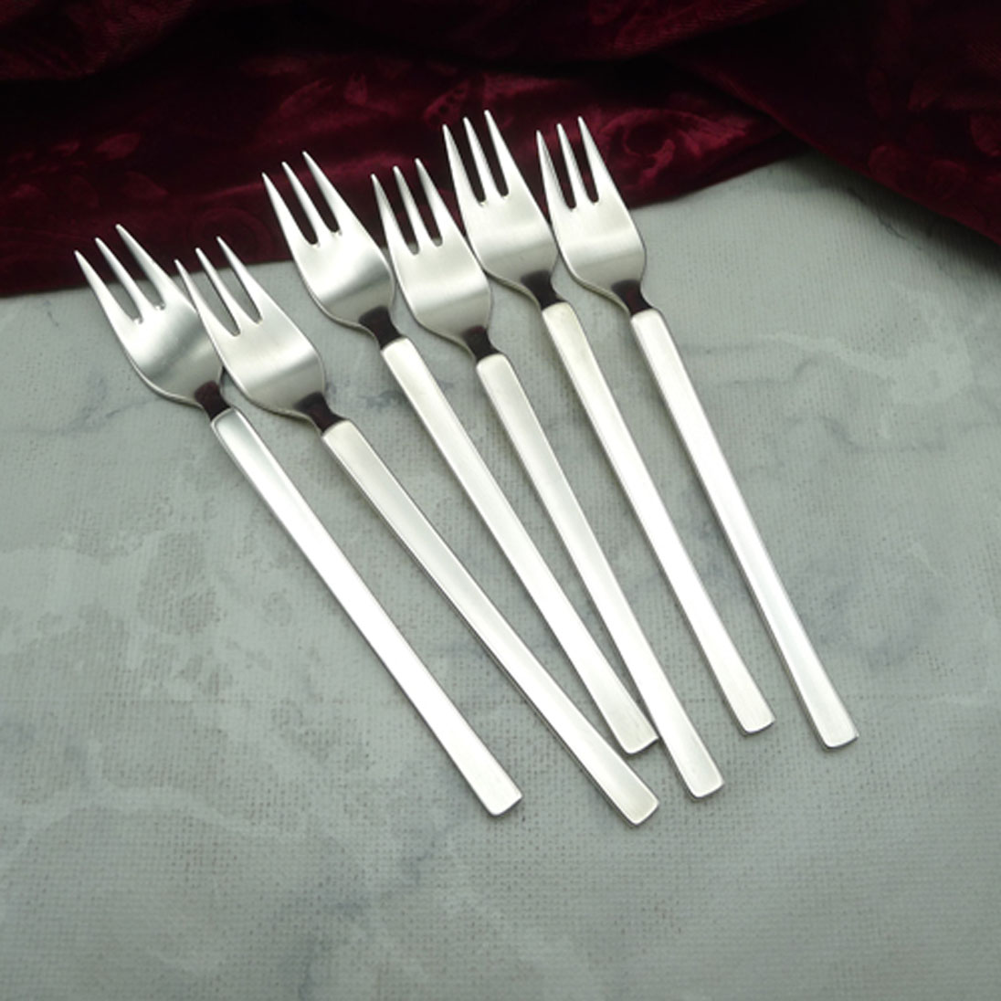 WMF New York 6 Kuchengabeln 90 versilbert
