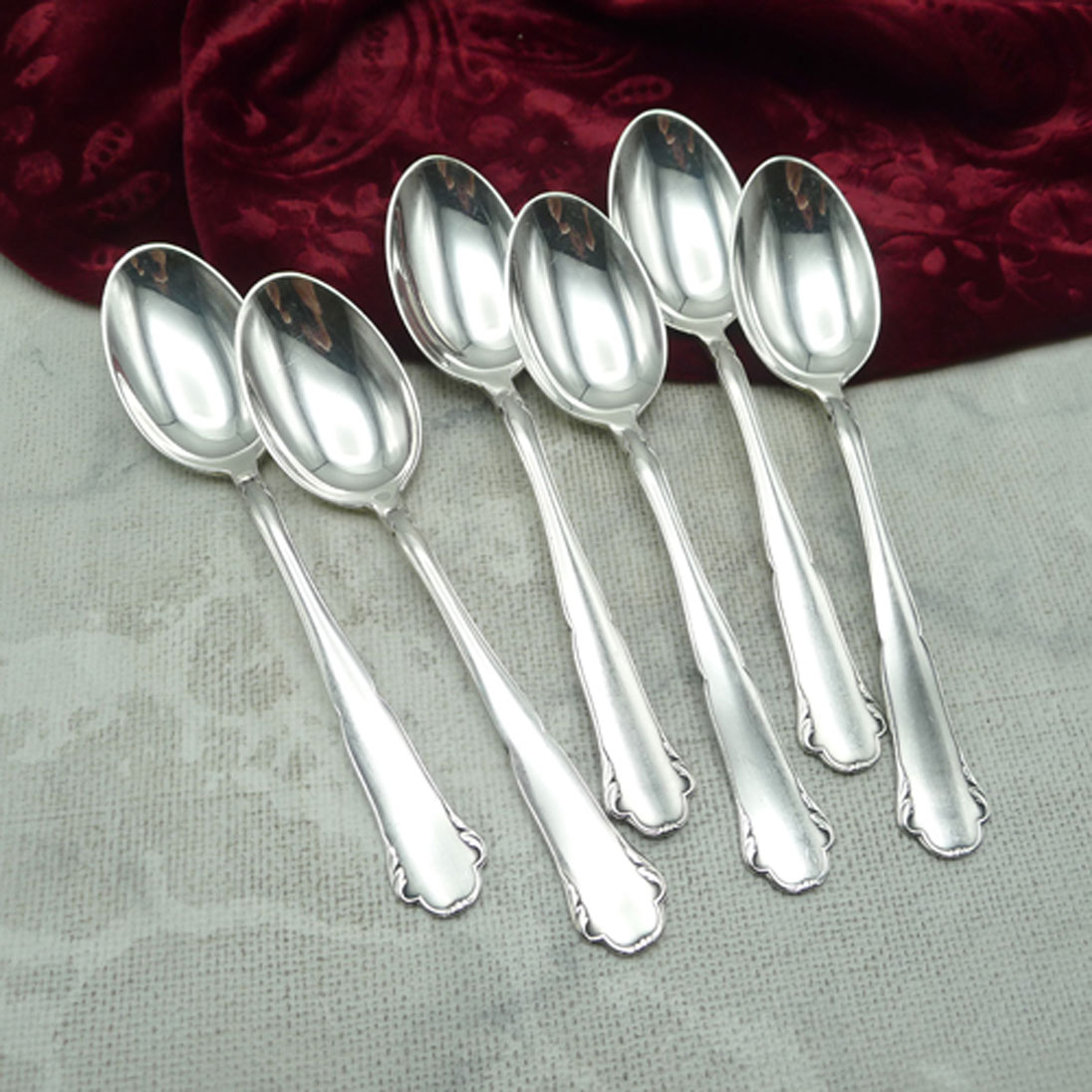WMF 2700 6 Kaffeelöffel 90 versilbert