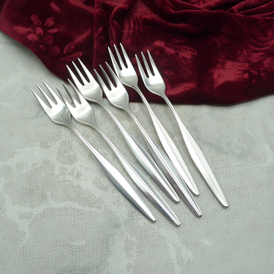 WMF Florenz 6 Kuchengabeln 90 versilbert