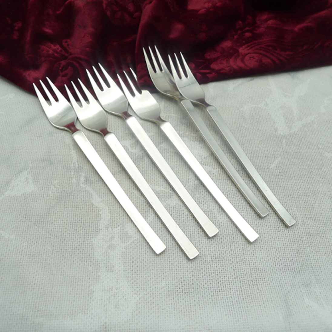 WMF New York 6 Kuchengabeln 90 versilbert
