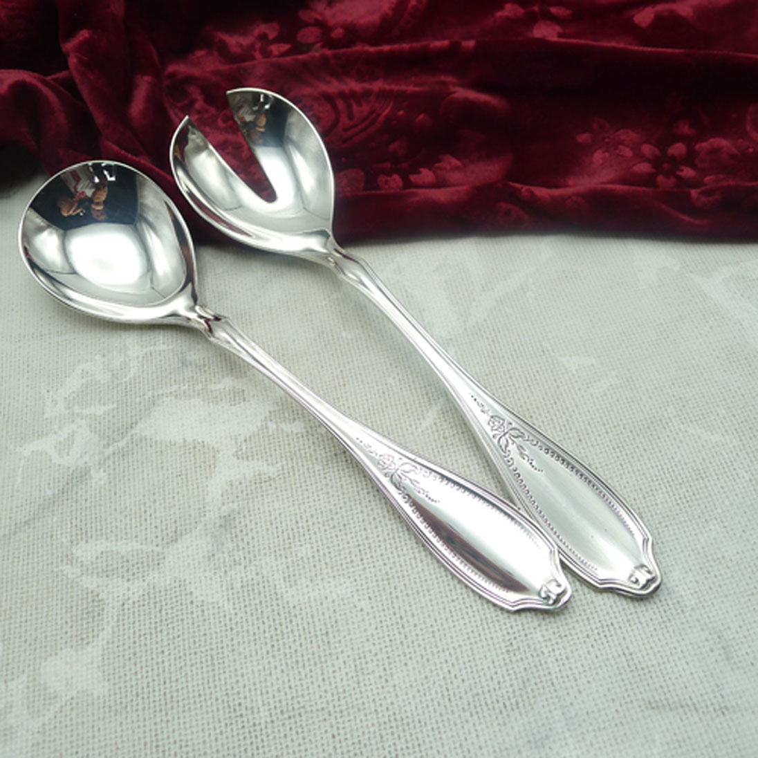 WMF Englische Rose Salatbesteck 90 versilbert