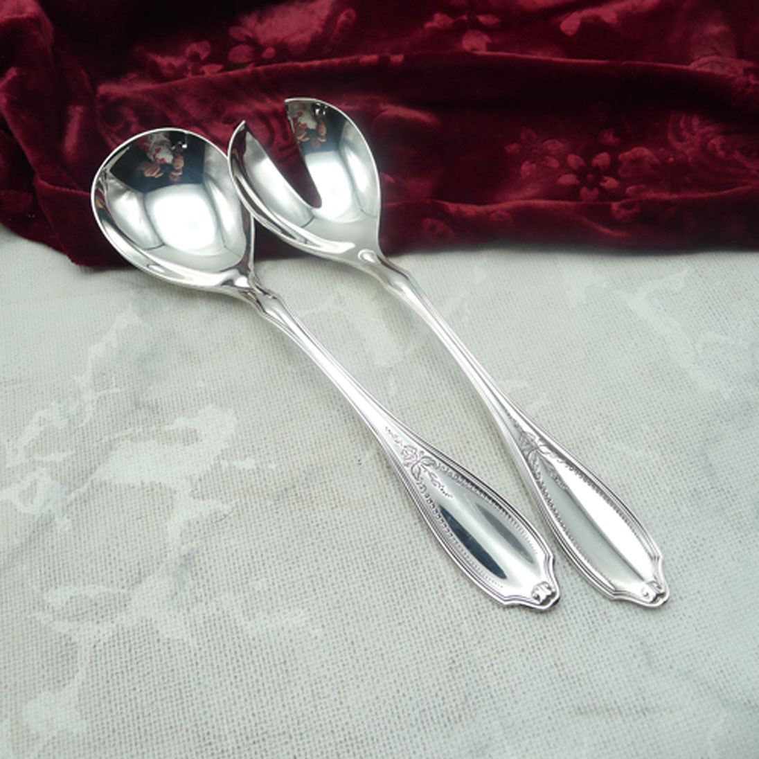 WMF Englische Rose Salatbesteck 90 versilbert