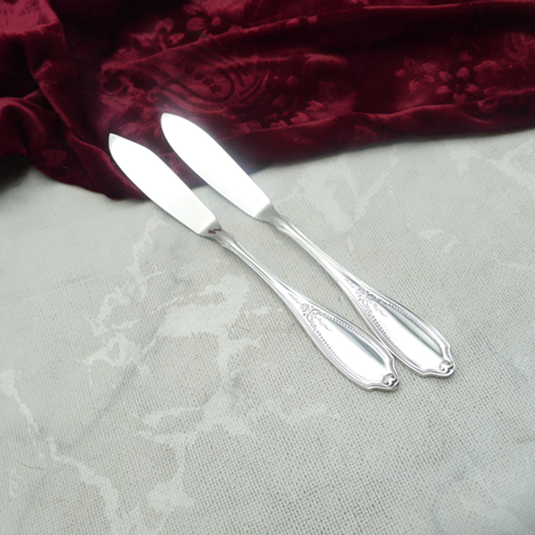 WMF Englische Rose Butter- und Käsemesser 90 versilbert