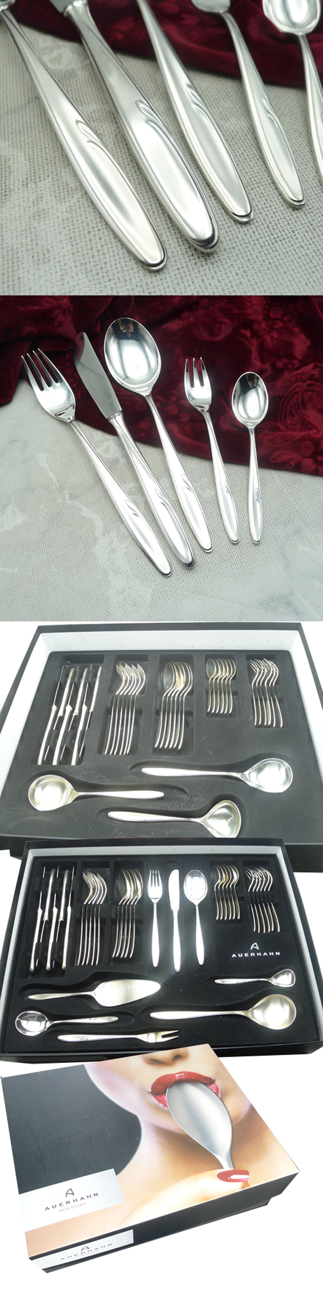 Wilkens Sarina Silberbesteck 12 Personen & Vorleger 90 versilbert