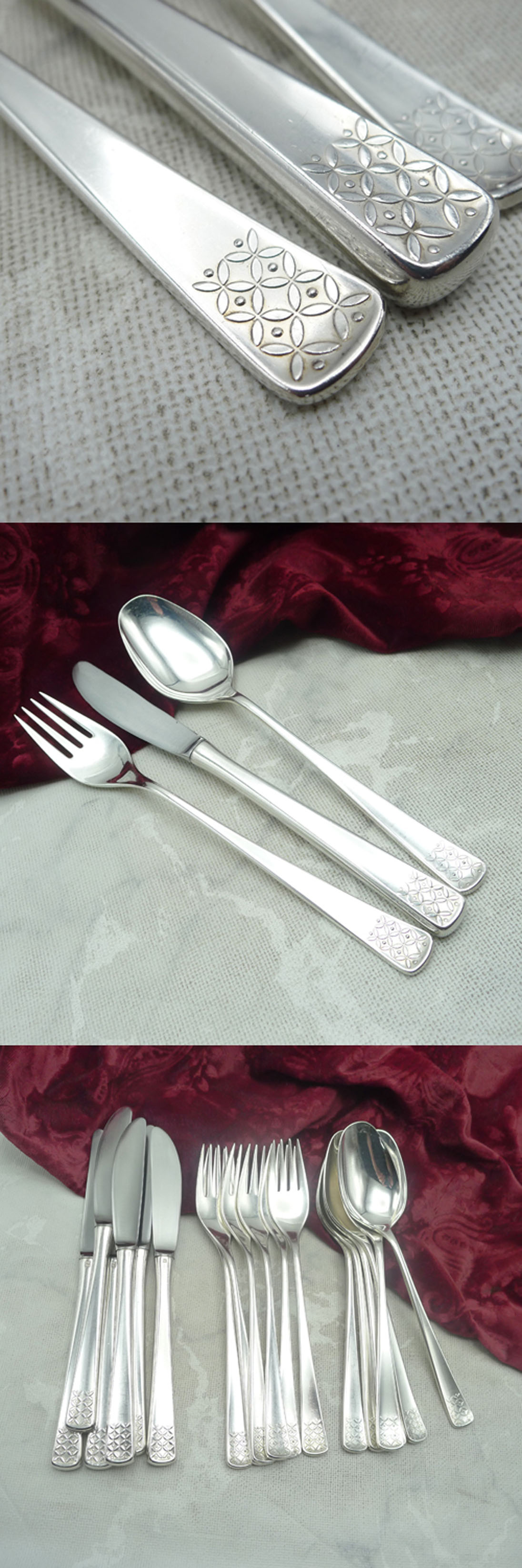 Bruckmann 771 Petite Fleur Tafelbesteck 6 Personen 90 versilbert
