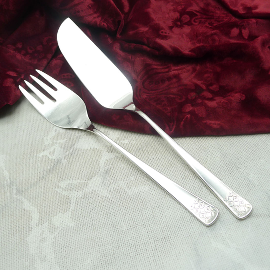 Bruckmann 771 Petite Fleur Fischvorlegebesteck 90 versilbert