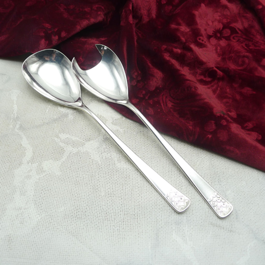 Bruckmann 771 Petite Fleur Salatbesteck 90 versilbert