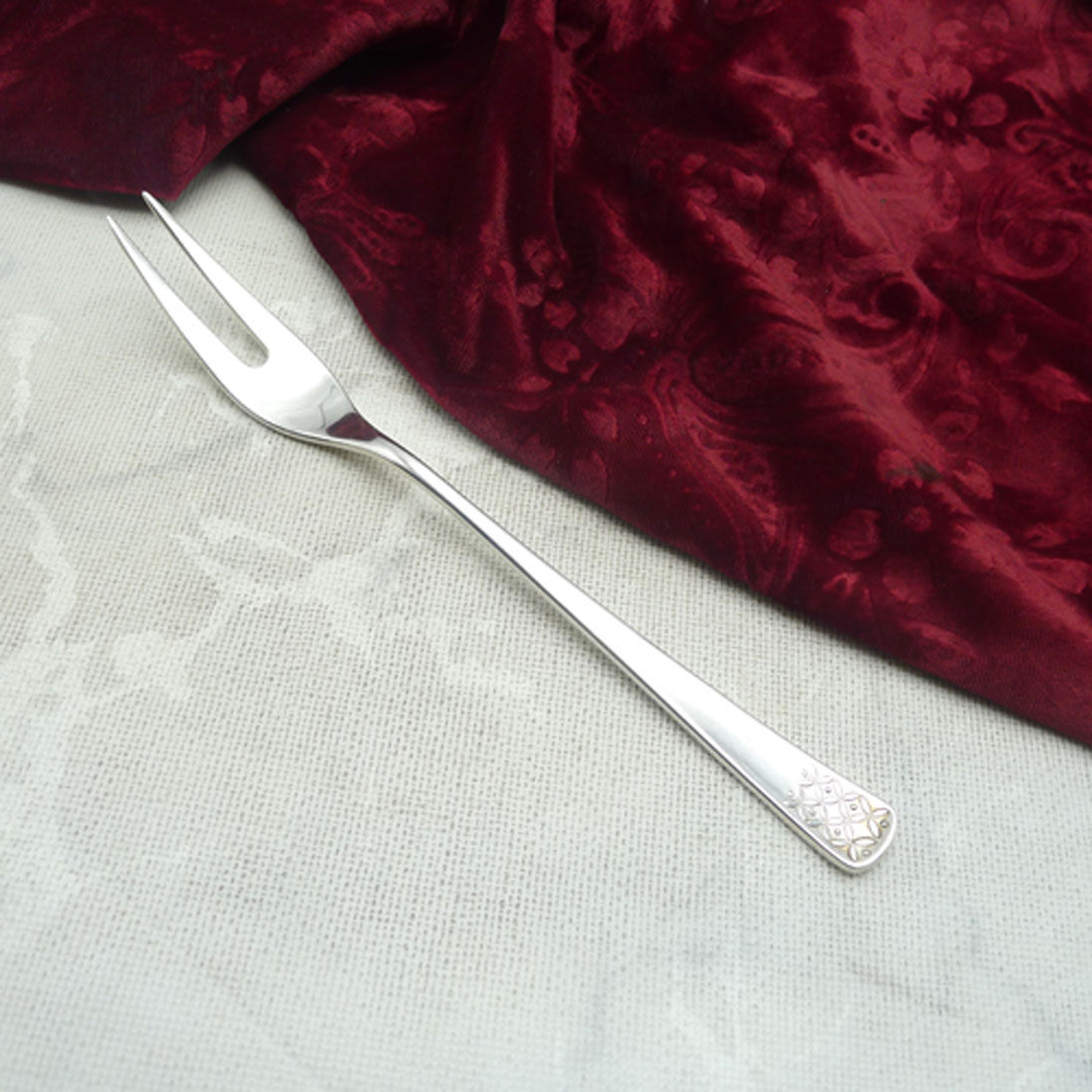 Bruckmann 771 Petite Fleur Fleischgabel 90 versilbert